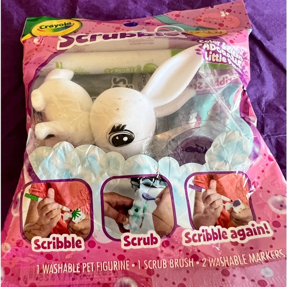 Rae Dunn Happy Easter Bunny frame & mini baby born surprise & scrubbie bunny NWT - Picture 8 of 12